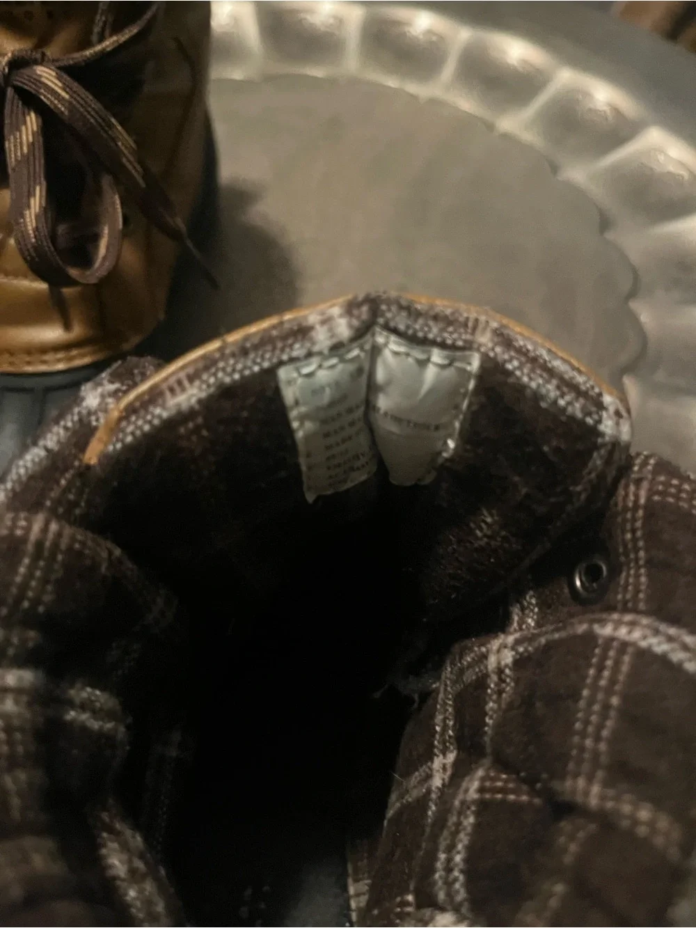 Women’s  Brown and Black Duck Boots - Waterproof Winter Lace-Up